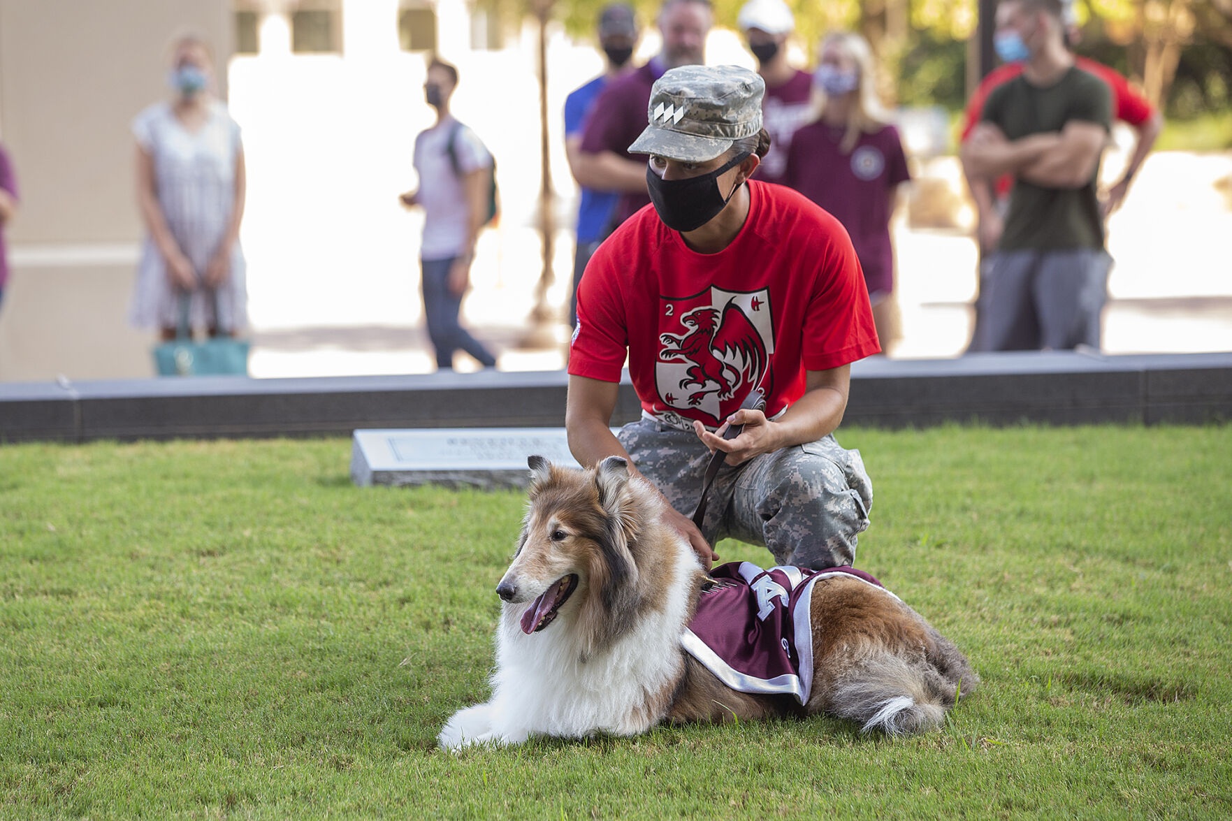 Reveille IX handler ceremony